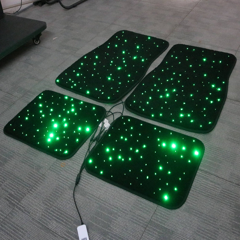 Fiber Optic Car Foot Mat Baby's Breath DriveLux