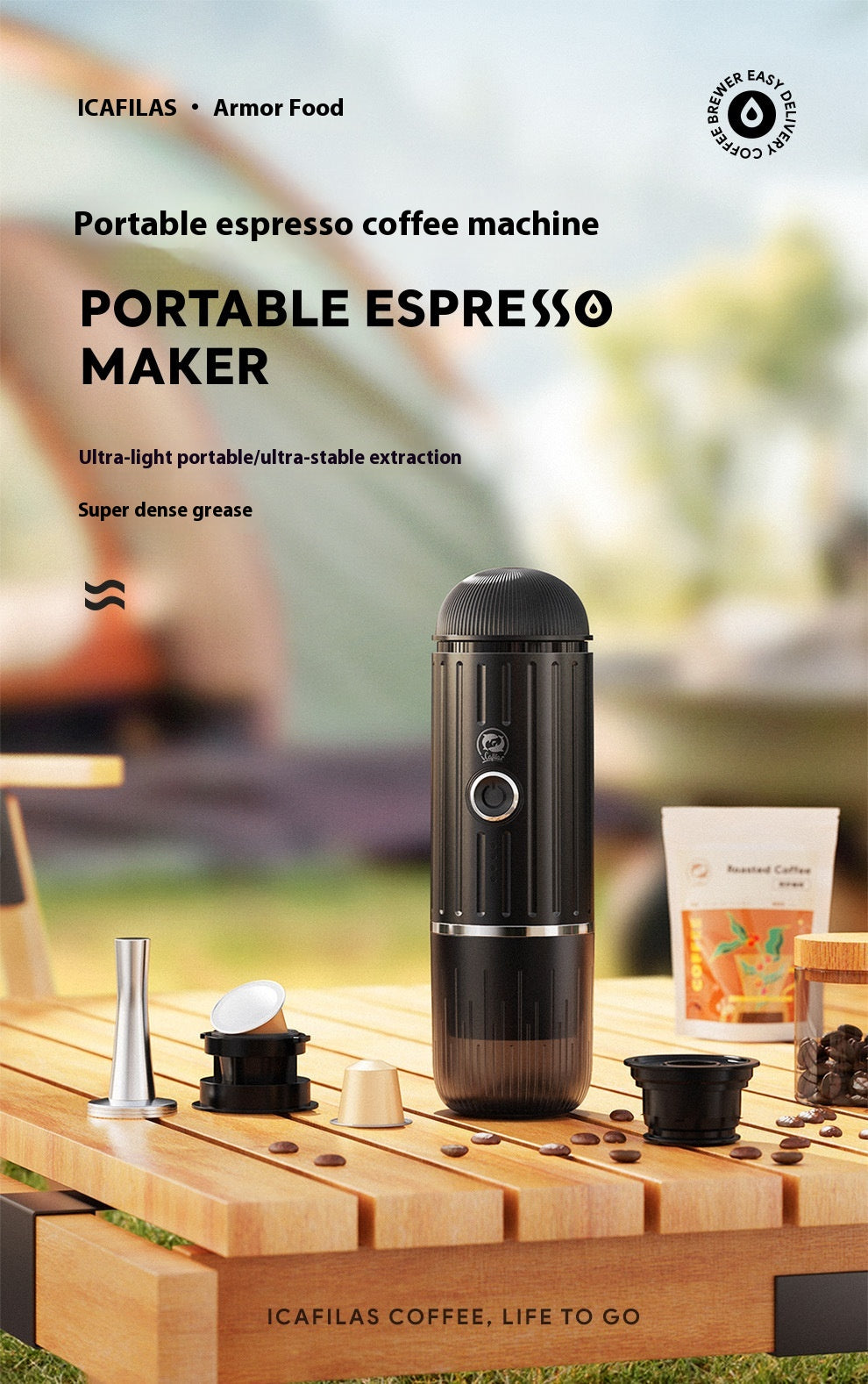 Car USB Charging Wireless Heating Extraction Capsule Coffee Machine