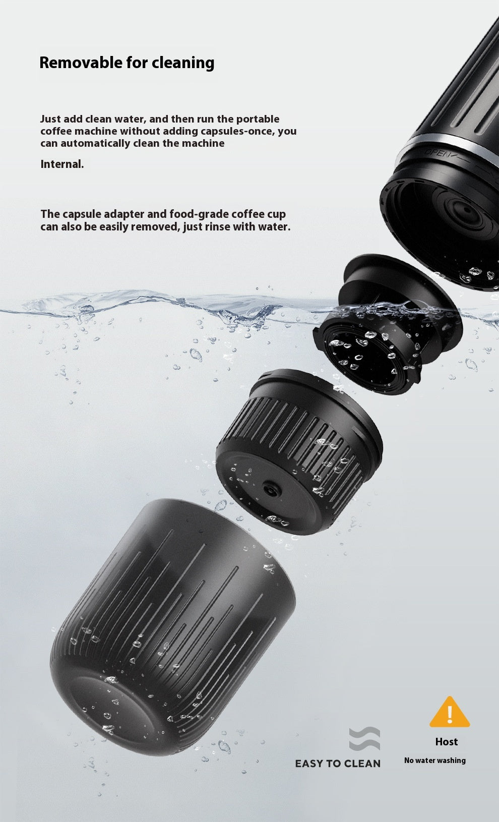 Car USB Charging Wireless Heating Extraction Capsule Coffee Machine